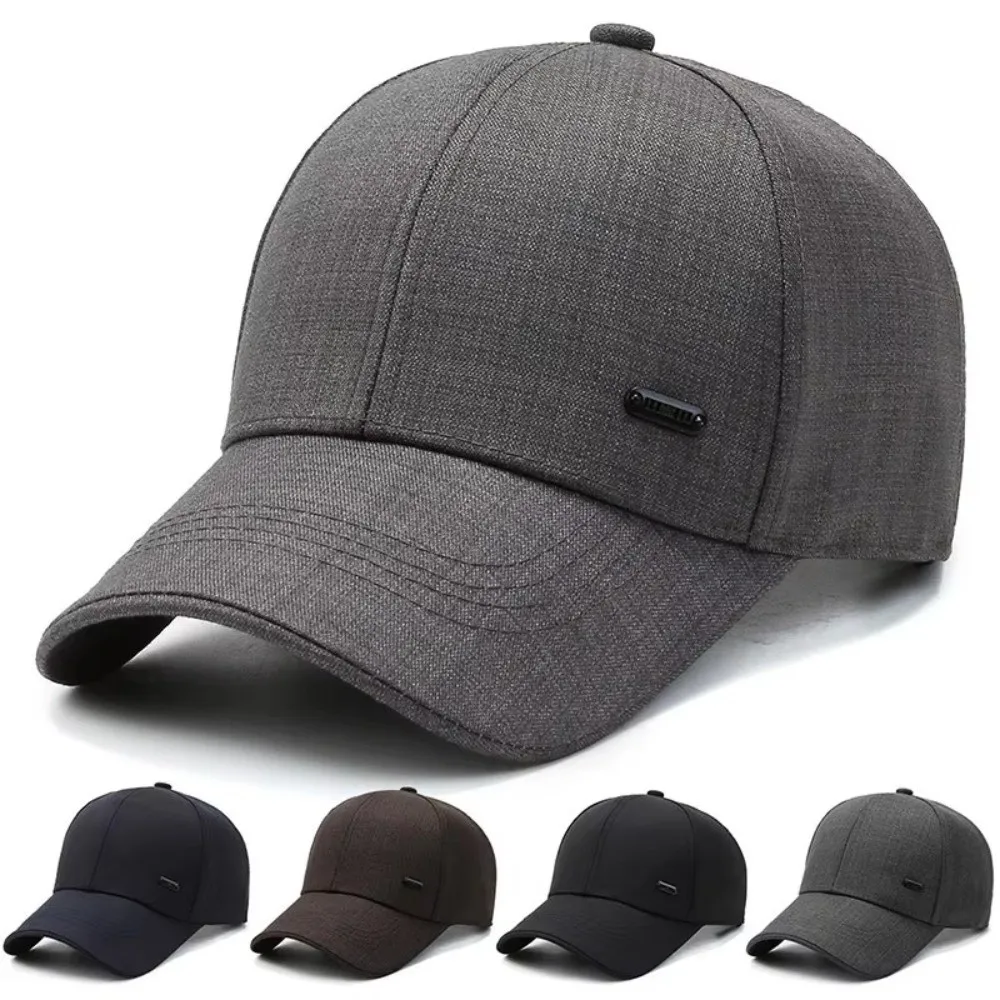 Trendy Outdoor Men's Suit Material Baseball Cap Korean Style Adjustable Sunshade Hat Visors Casual Baseball Hats Spring Autumn