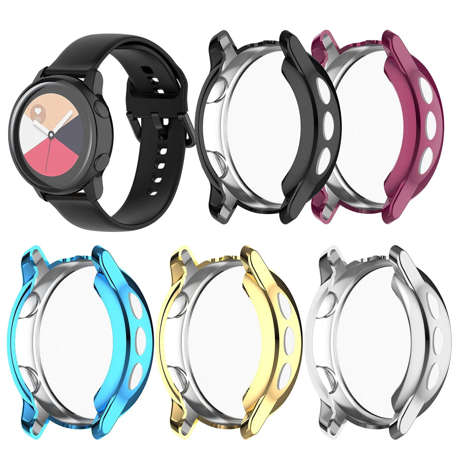 Étui de protection anti-rayures pour Galaxy Watch Active R500, boîtier de remplacement, protecteur d'écran, TPU souple, pare-chocs