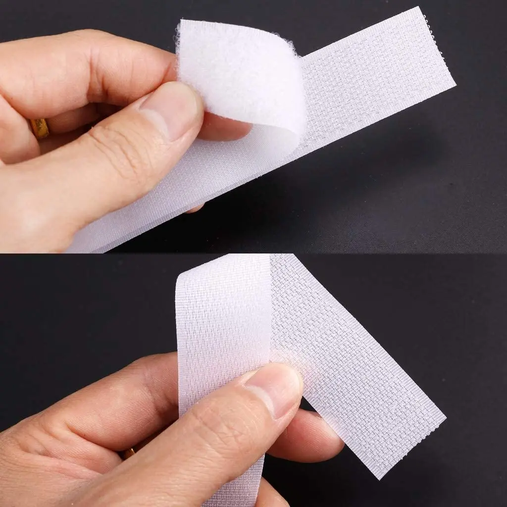 1Meter 16-150mm Sew on Hook and Loop Non-Adhesive Fastener Tape Nylon Strips Fabric Interlocking Tape  Adhesive Diy Accessories