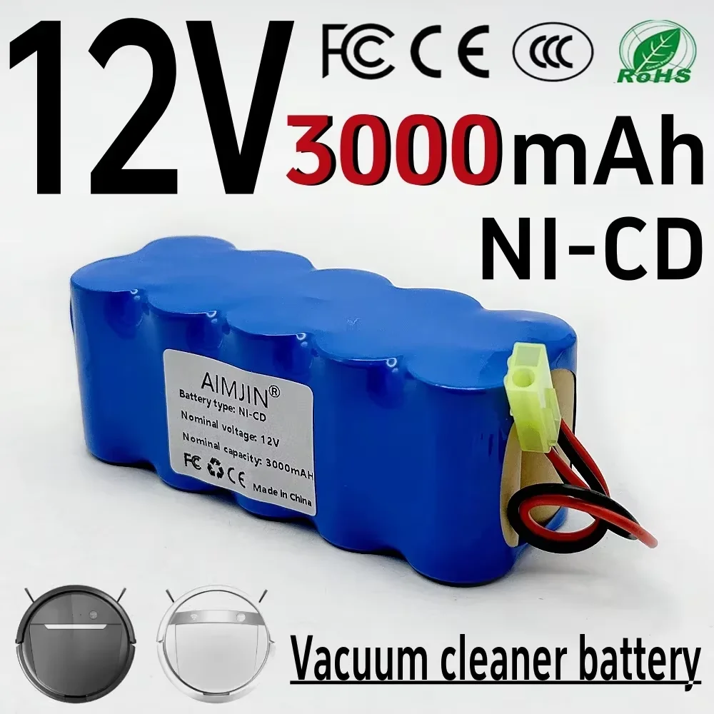 Robot Vacuum cleaner battery 12V For Rowenta 12V RH5488 RH846301 RH846901 RS-RH5205  SC Battery 12V 3000mAh
