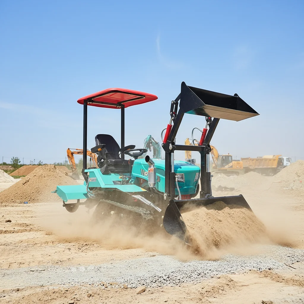 35HP Tracked Compact Tractor CE Approved - Loading Digging Plowing Ditching Bulldozing Rotary Tilling