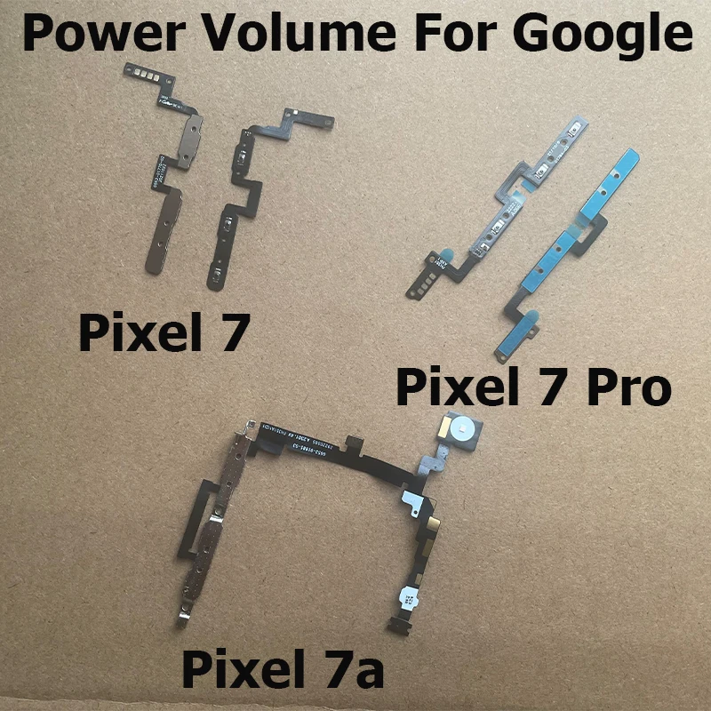 New For Google Pixel 7 7a Pro Power Volume Buttons Flex Cable Power On Off Volume Button Key Flex Cable Replacement
