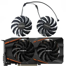 Ventilador de GPU para Gigabyte, ventilador de refrigeración para tarjeta de vídeo, 88mm, PLD09210S12HH, T129215SU, RX 580, 570, 480, 470, 1050, 1060, 1070