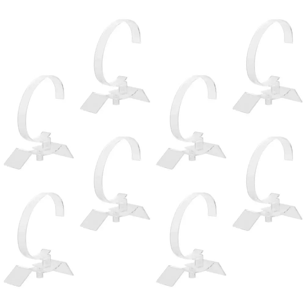 

8Pcs Acrylic Watch Stand Transparent Modern Bracelet Display Holder Space Saving Jewelry Organizer Watch Stand