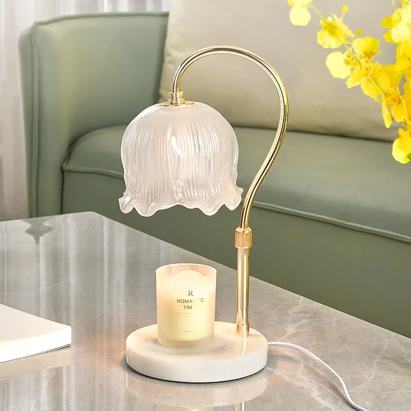 

*Suzuki Flameless Fragrance Melting Wax Lamp Smokeless Temperature Adjustment Small Night Lamp Adjustable Bedroom Table Lamp