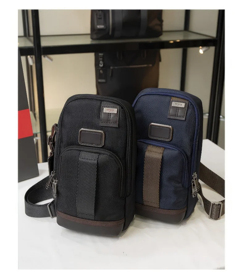 Nylon-Brusttasche für Herren – vielseitige Sling-Packung für Geschäftsreisen und Reisen, kompakt und langlebig 222402