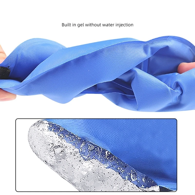 قابلة لإعادة الاستخدام الباردة الساخنة هلام حزمة الانتعاش مرنة الكنتوري تصميم النايلون الملمس مناسبة للركبتين المرفقين الكبار الاطفال استخدام 69HD