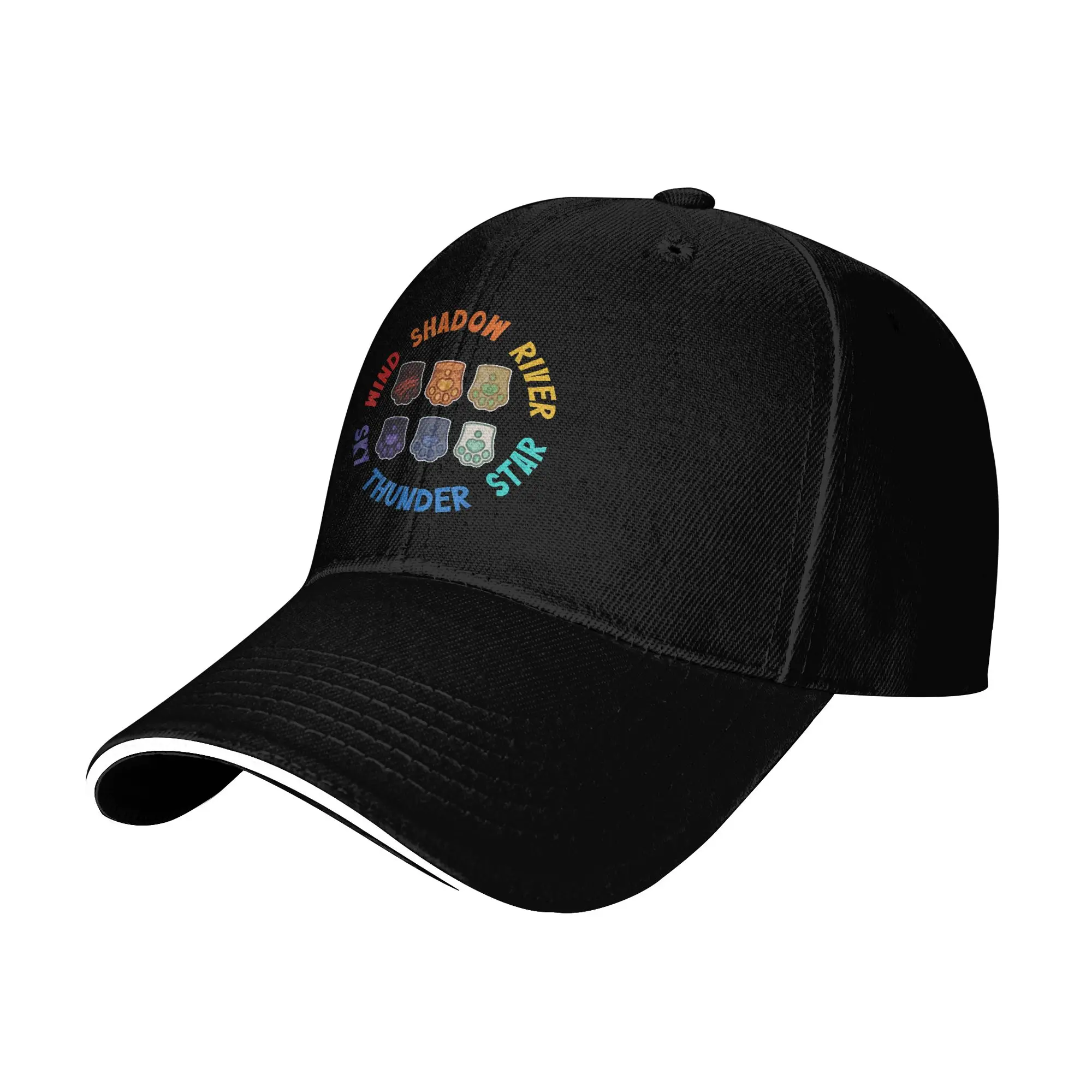 Wind Shadow River Star Thunder Sky Cat Sandwich Baseball Cap FireStar Men Women Polyester Adjustable Sun Cap Outdoor Workout Hat