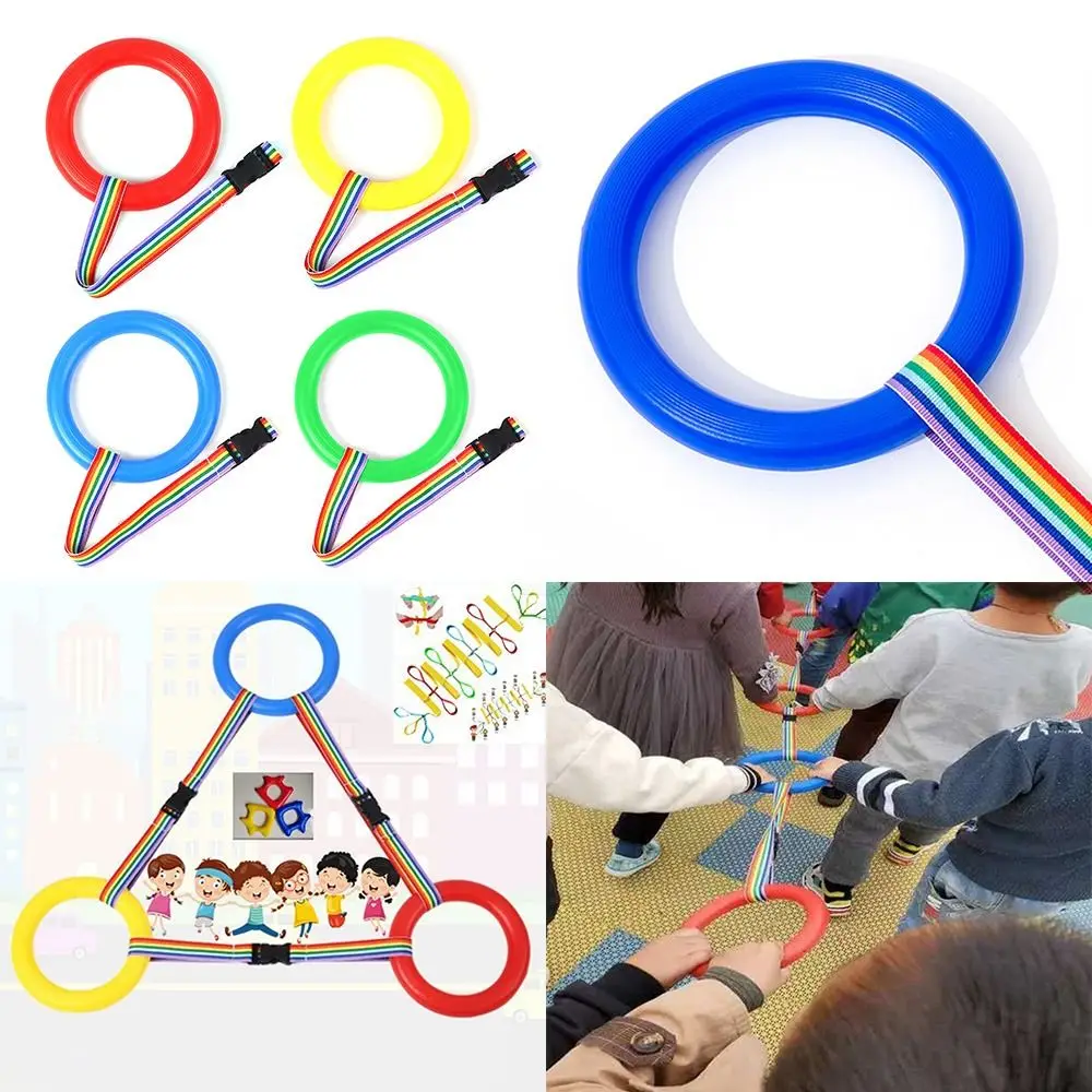 Teachers Child Kid to Belt Rings Walking Rope Classroom Hold Children Colored Transition Extendable Preschool Lines