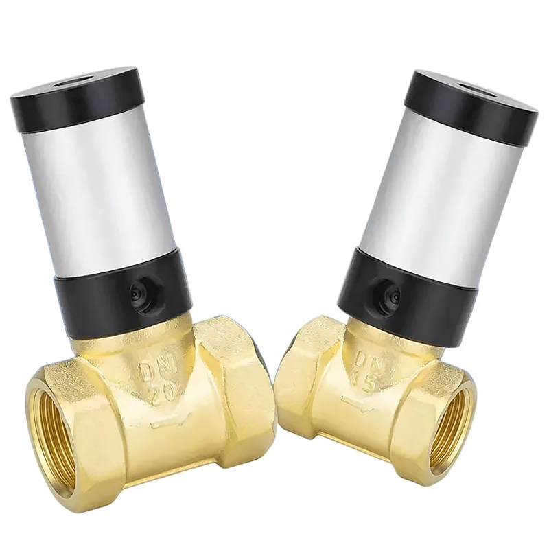 Q22HD Fluid Air Control Valve Q22HD DN15/20/25/32/40/50 Brass Valve Body Pneumatic Control Valve Normally Closed 2/2 Way 1/2