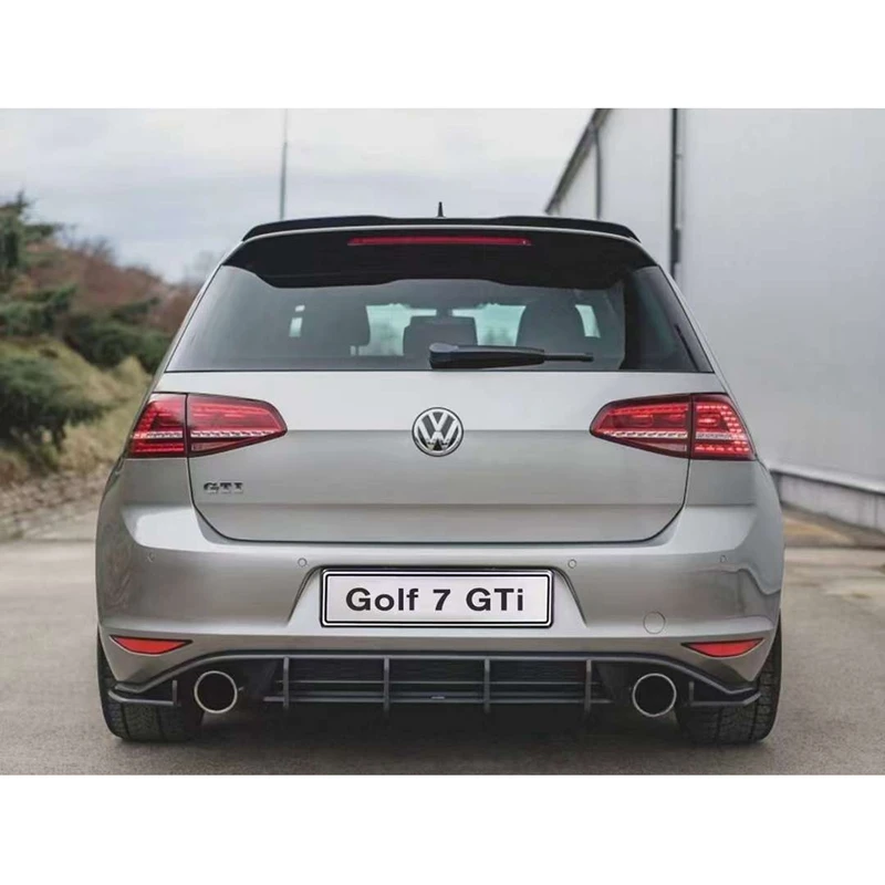 

FOR Volkswagen Golf 7 VII MK7 GTI 2014 2015 2016 2017 Car Rear Lip Diffuser ABS Material