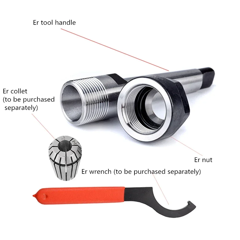 Accuracy 0.005 MTB MTA MT1 MT2 MT3 MT4 Morse Taper ER11 ER16 ER20 ER25 ER32 ER40 Collet Chuck Holder,CNC Tool Holder Clamp