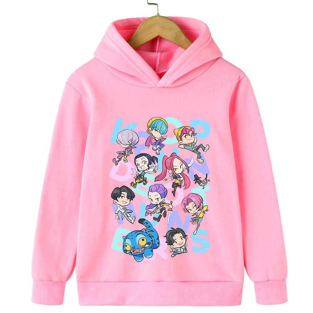 

New Kpop Witch Hunt Print Women's Pullover Simple Style Harajuku Fashion Casual Hoodies Warm Sweatshirts kpop demon hunter