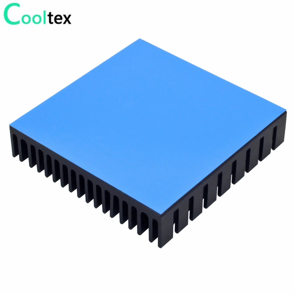 10pcs Aluminium Heatsink 50x50x11mm Koellichaam Radiator Voor Elektronische Chip LED Koeling Met Thermische geleidende dubbelzijdige Tape