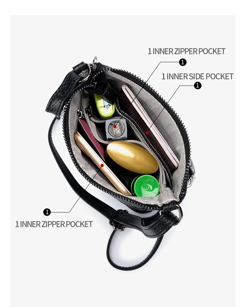 Hochleistungs-Handy tasche aus echtem Leder für Damen, einfache Umhängetasche, modische kleine Umhängetasche für Damen