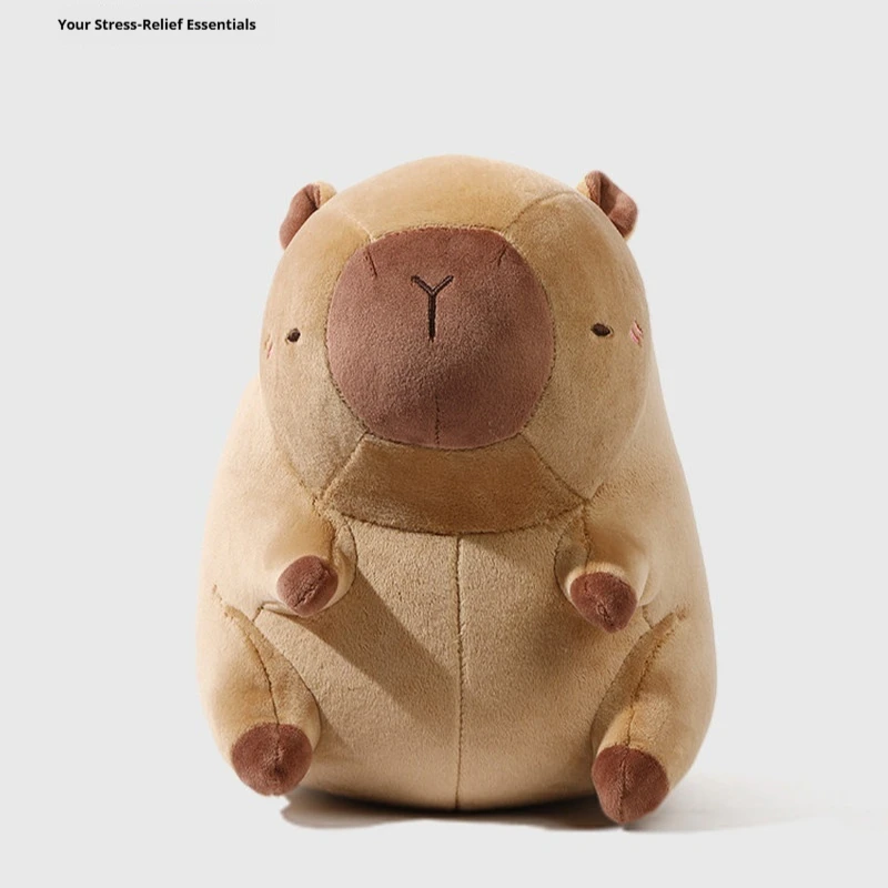 

Плюшевая подушка-трансформер 2-в-1 Капибара: U-образная подушка для шеи для путешествий, офиса, сна, подарок студентам и девочкам на день рождения, мягкая игрушка