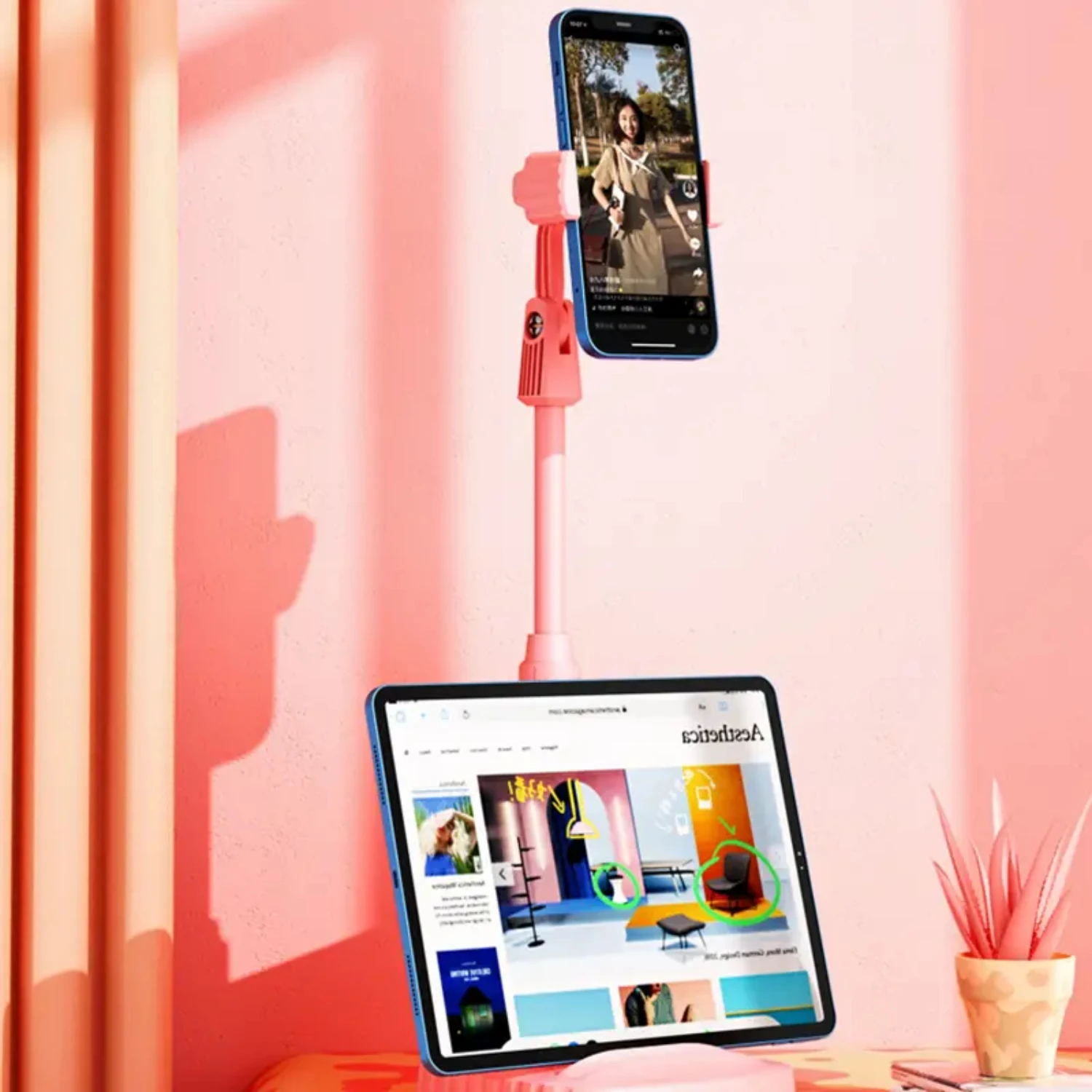 Multifunctionele mobiele telefoon- en tablethouder