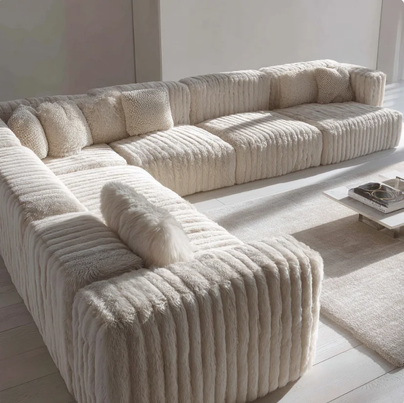 # Sektionales Sofa Flauschig Vakuumkomprimiert Cloud-Wohnzimmermöbel Kompressionscouch Lieferant