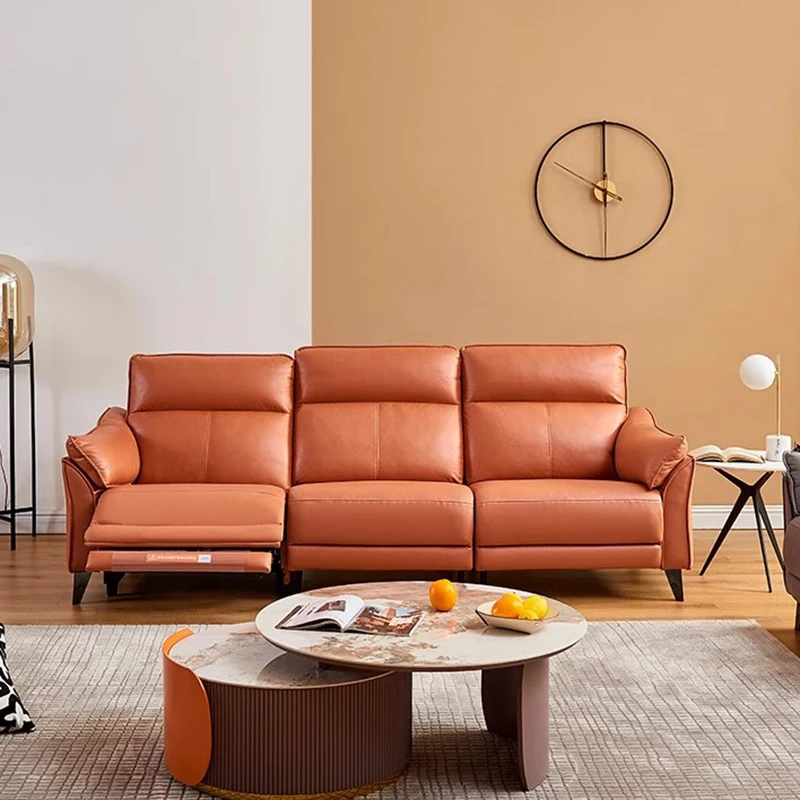 

Light Luxury Electric Recliner Sofa Occasional Bed Electric Recliner Sofa Leather Sillones Reclinables Furniture Living Room