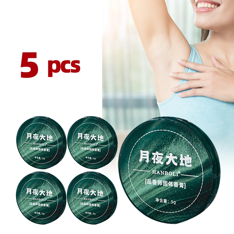 5Pcs Body Odor Underarm Removal Cream Underarm Absorb Sweat Bad Smell Deodorizer Armpit Odor Deodorant Men Women Skin Care