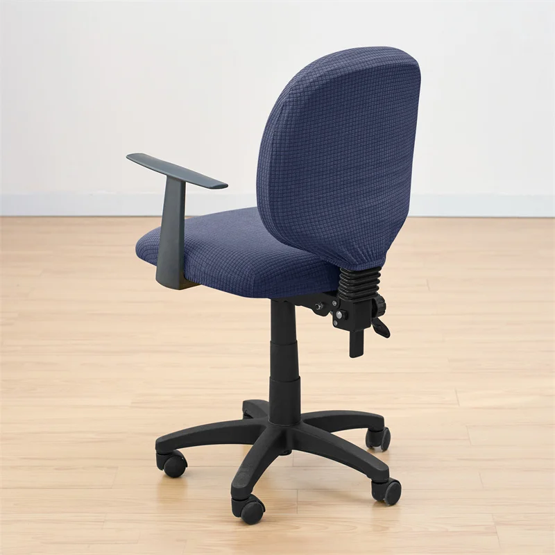 2 teile/satz Wasser Abweisend Büro Stuhl Abdeckung Polar Fleece Stretch Computer Stuhl Schonbezüge Rotierenden Gaming Sitz Abdeckung Schutz – Detail 7