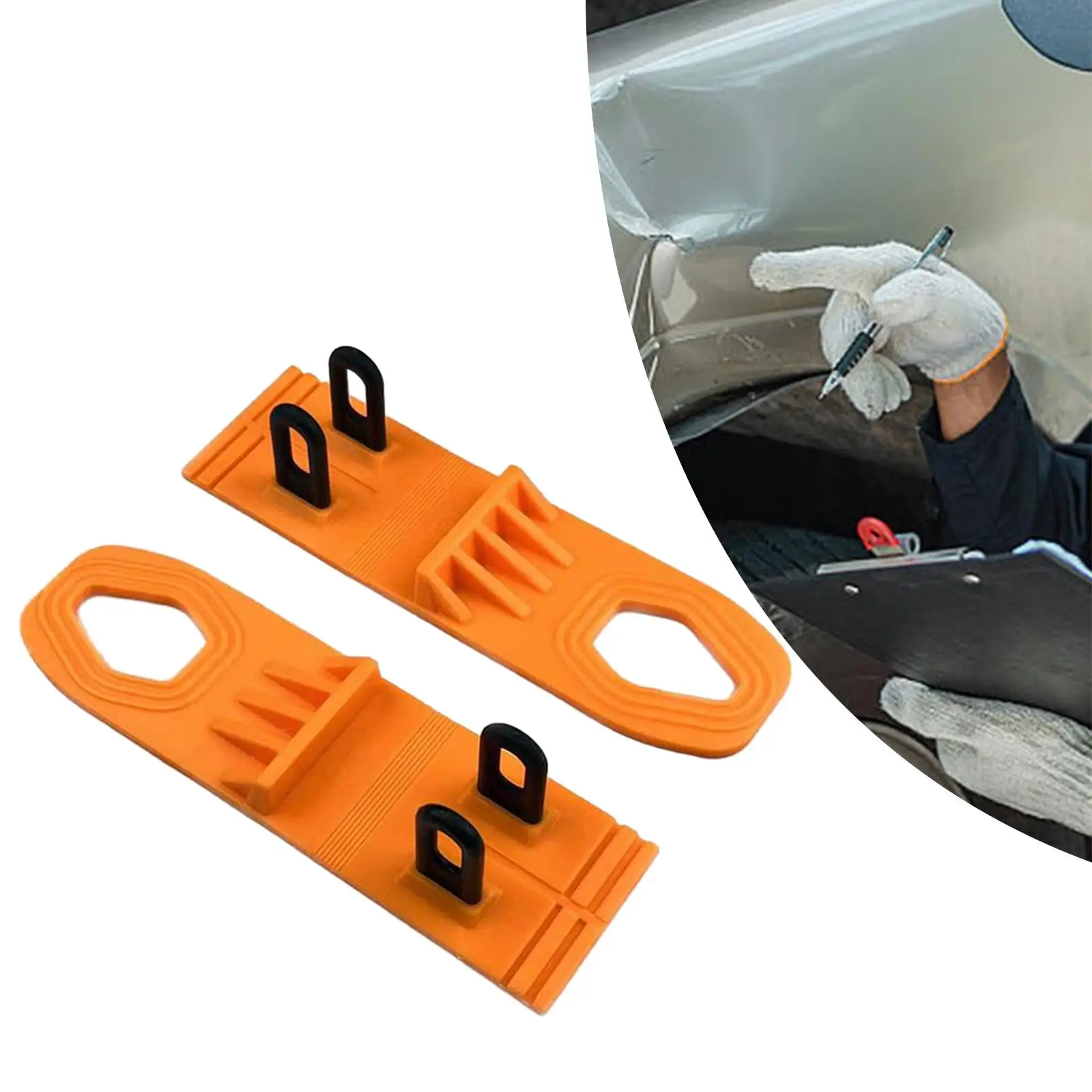 

2 Pieces Dent Puller Tabs Durable Hail Damage Removal Tools Body Repair Dent Removal Tools Paintless Dent Repair Tool Glue Tabs