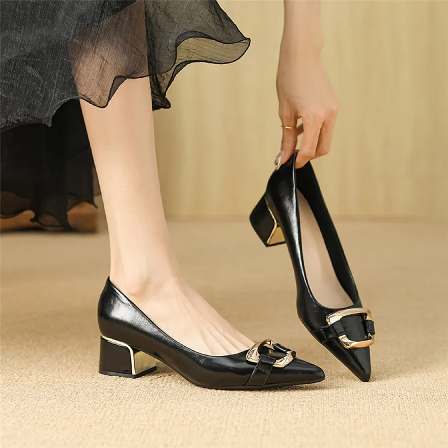 

Women's High Heels 7CM Sandals 2025 Summer French Style Back Empty Female Thick Heel Square Toe Mary Jane Shoes Black Rose red