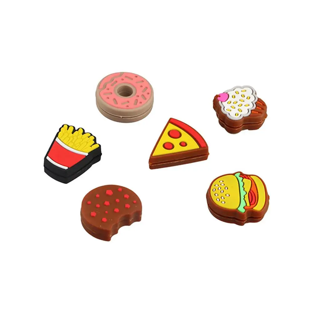 

Silcone Tennis Racket Vibration Pizza Hamburger Tennis Racquet Dampener Cookie Doughnut Racquet Shock Absorber