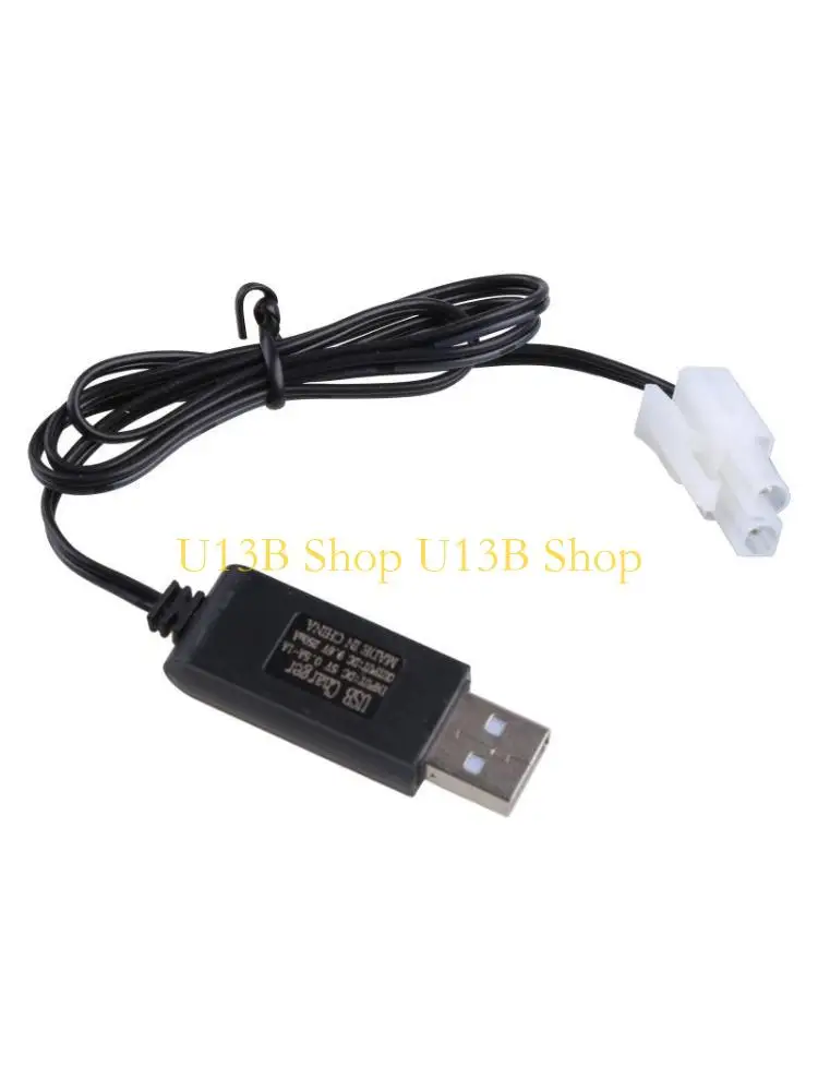 U13B Automotive Charging Cable Battery USB Ni-Cd Ni-MH Batteries Pack KET-2P Plug Adapter 9.6V 250mA Output Car