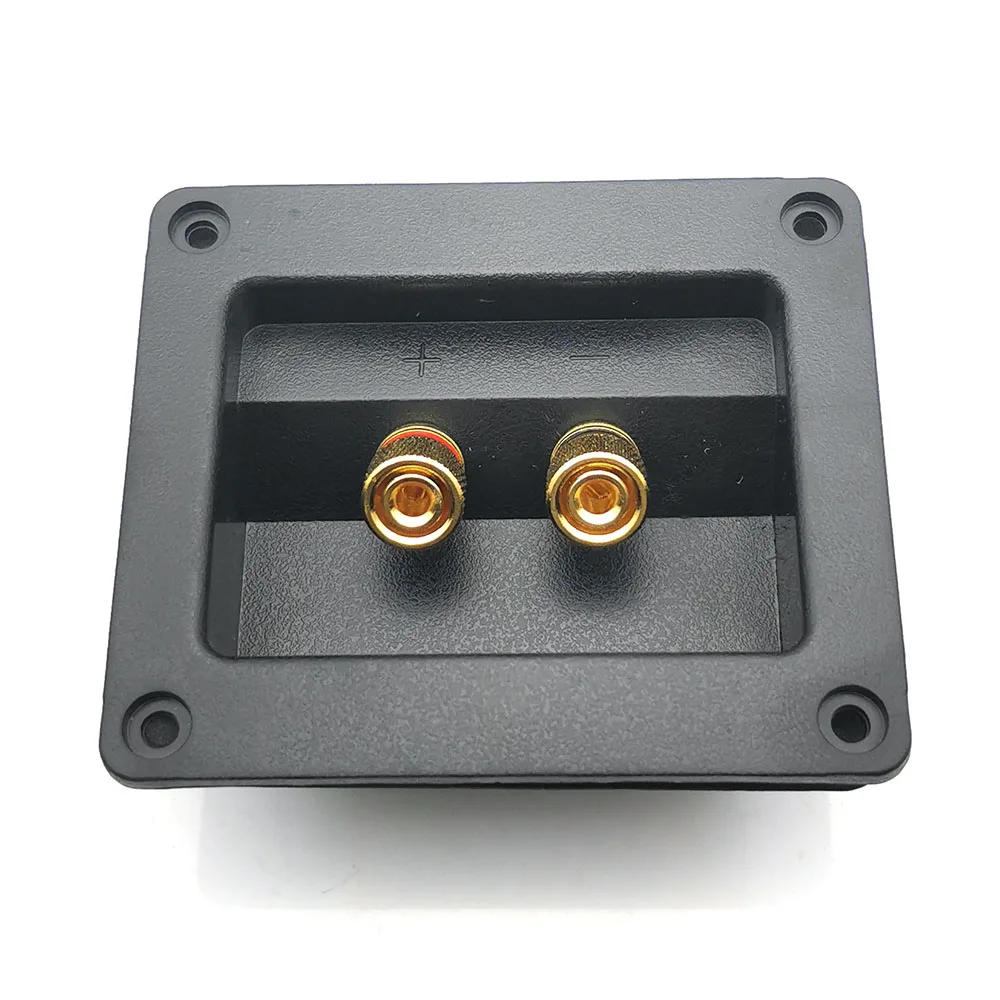 Conector de abrazadera de cableado de cobre puro 303 de 2 posiciones, caja de conexiones Rectangular, enchufe Banana, poste de encuadernación de altavoz de Audio