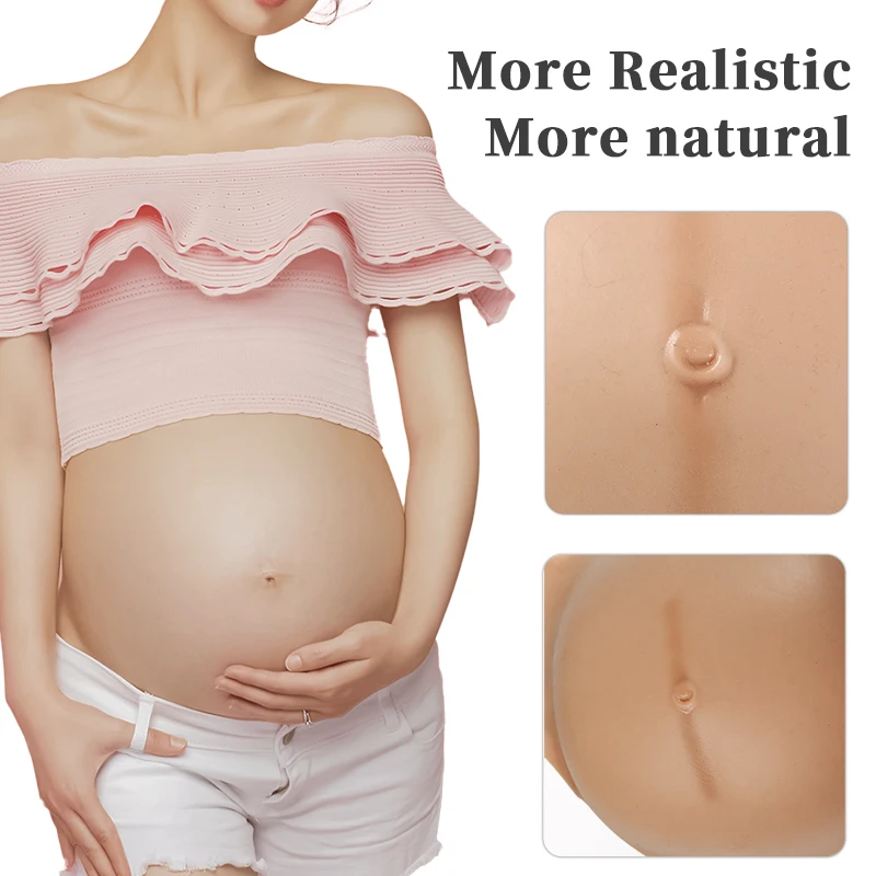 

Artificial Silicone Pregnant Belly Fake Tummy Costume Soft Full Silicone for Women Actor Performance Maternity Cosplay