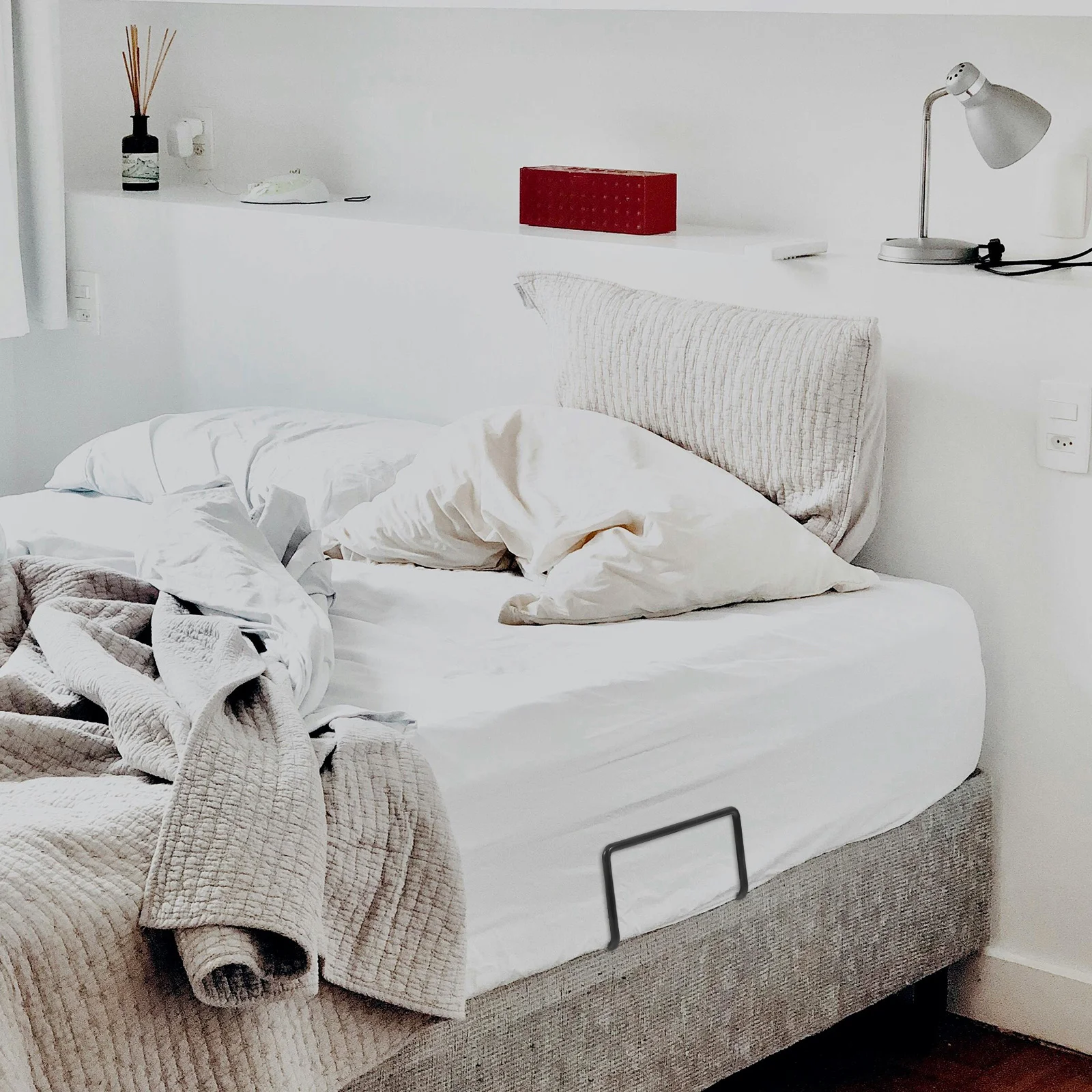 

2Pcs Mattress Retainer Stoppers Anti-slip Fixing Frame Metal Strong Bedding Accessories Easy Installation Practical Useful Home