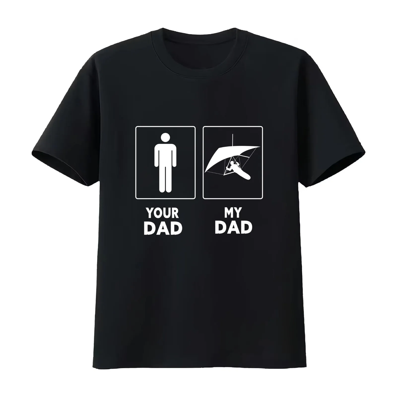 My Hang Glider Dad Gift T-Shirt Summer Casual Cotton Tee Oversized Streetwear Tops Vintage Graphic Print Unisex Men Women