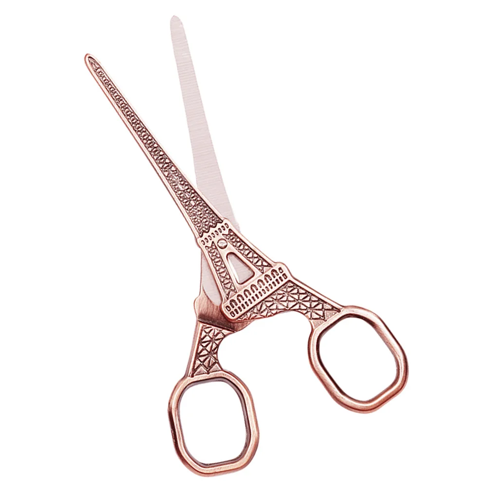 

1pc Retro Design Scissor Stainless Steel Durable Cutting Tool For Sewing Embroidery Diy Craft Home Use Multipurpose Trimmer