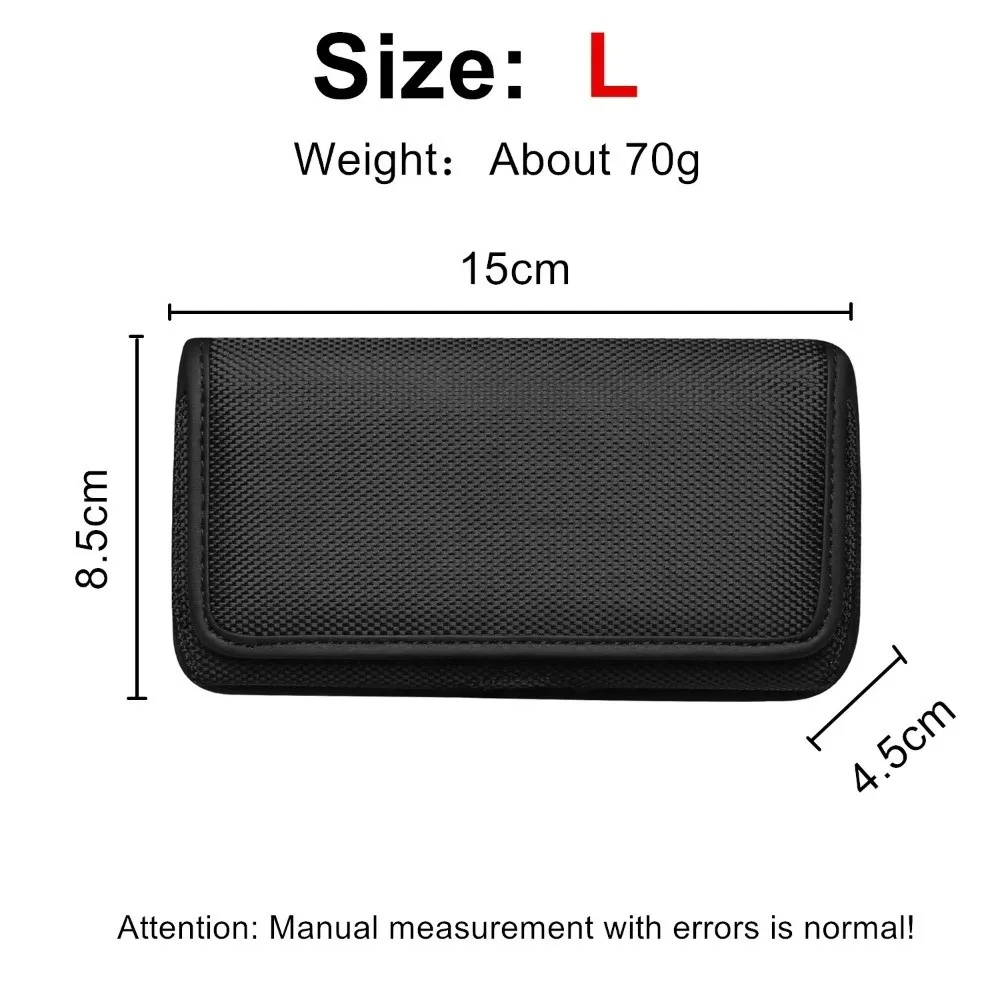 Durable Oxford Cloth Waist Bag With Clip Horizontal Design Waist Belt Bag Nylon Material Leather Case Phone Leather Case