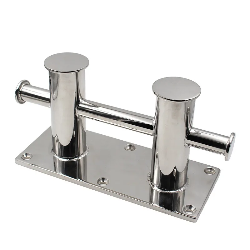 Double rod tether seat Yacht marine cable pile Stainless steel Corrosion and salt resistance