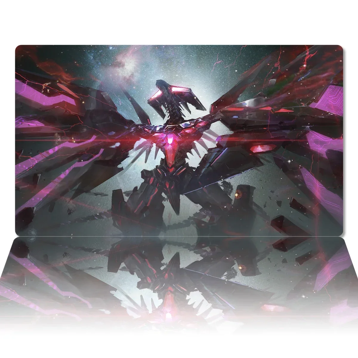 YuGiOh Playmat Galaxy Eyes Tachyon Dragon Mat TCG CCG Board Game Trading Card Game Mat Mouse Pad Rubber Desk Mat Zones Free Bag