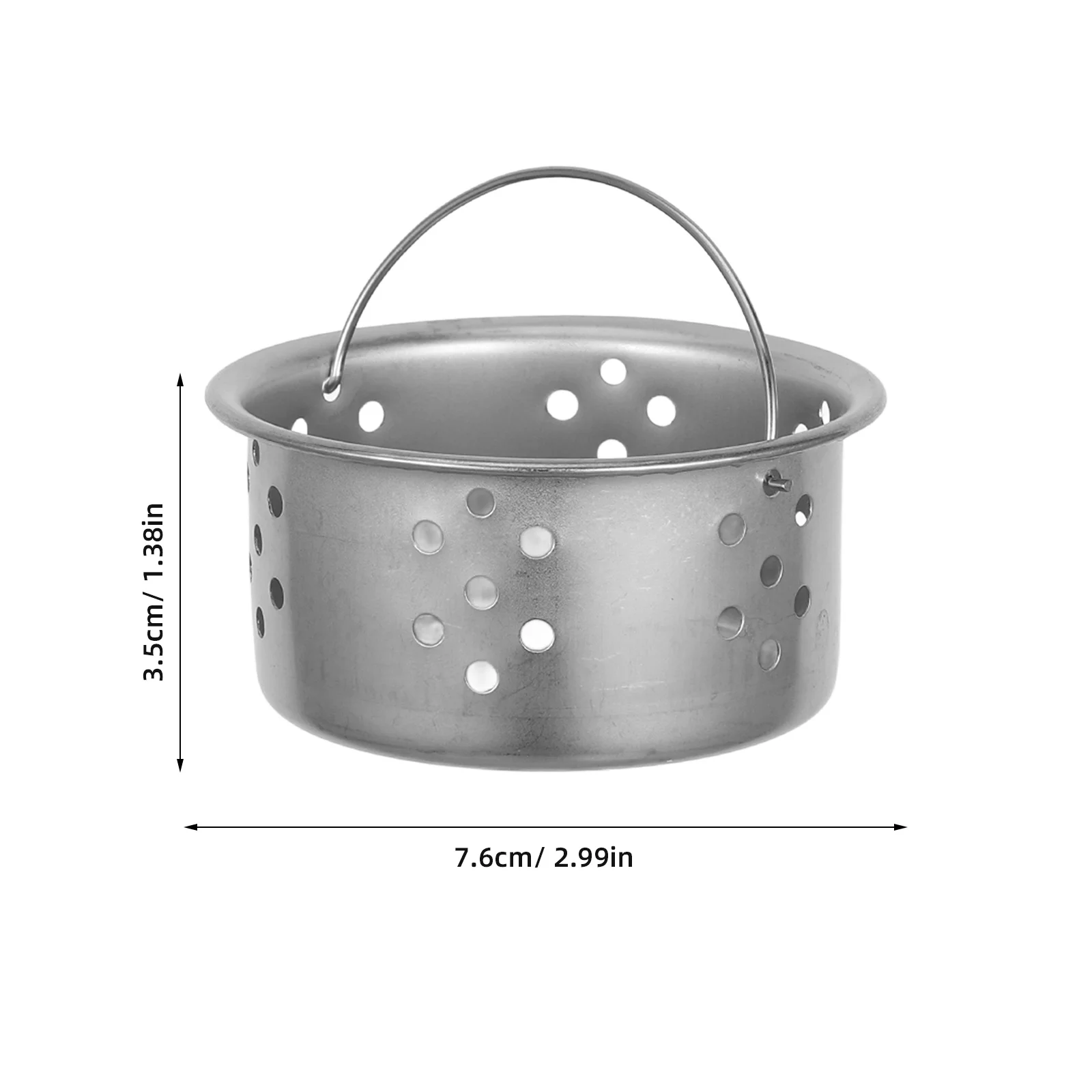 3 pcs Keranjang Saringan Wastafel Stainless Steel Jaring Halus Penyaring Pembuangan Untuk Dapur Kamar Mandi Anti-Sumbat Penangkap Rambut dan Sisa Makanan Dapur