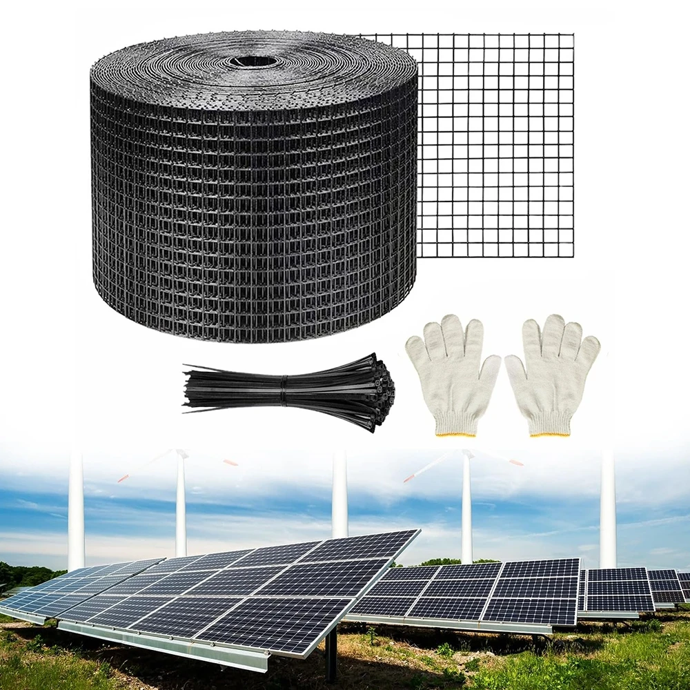 Obrázek 8: 320×20CM solární panel ptáci dávat pozor critter dávat pozor rolovat souprava s 100×tie drátky solární panel rustproof pvc povlak drát rolovat pletivo