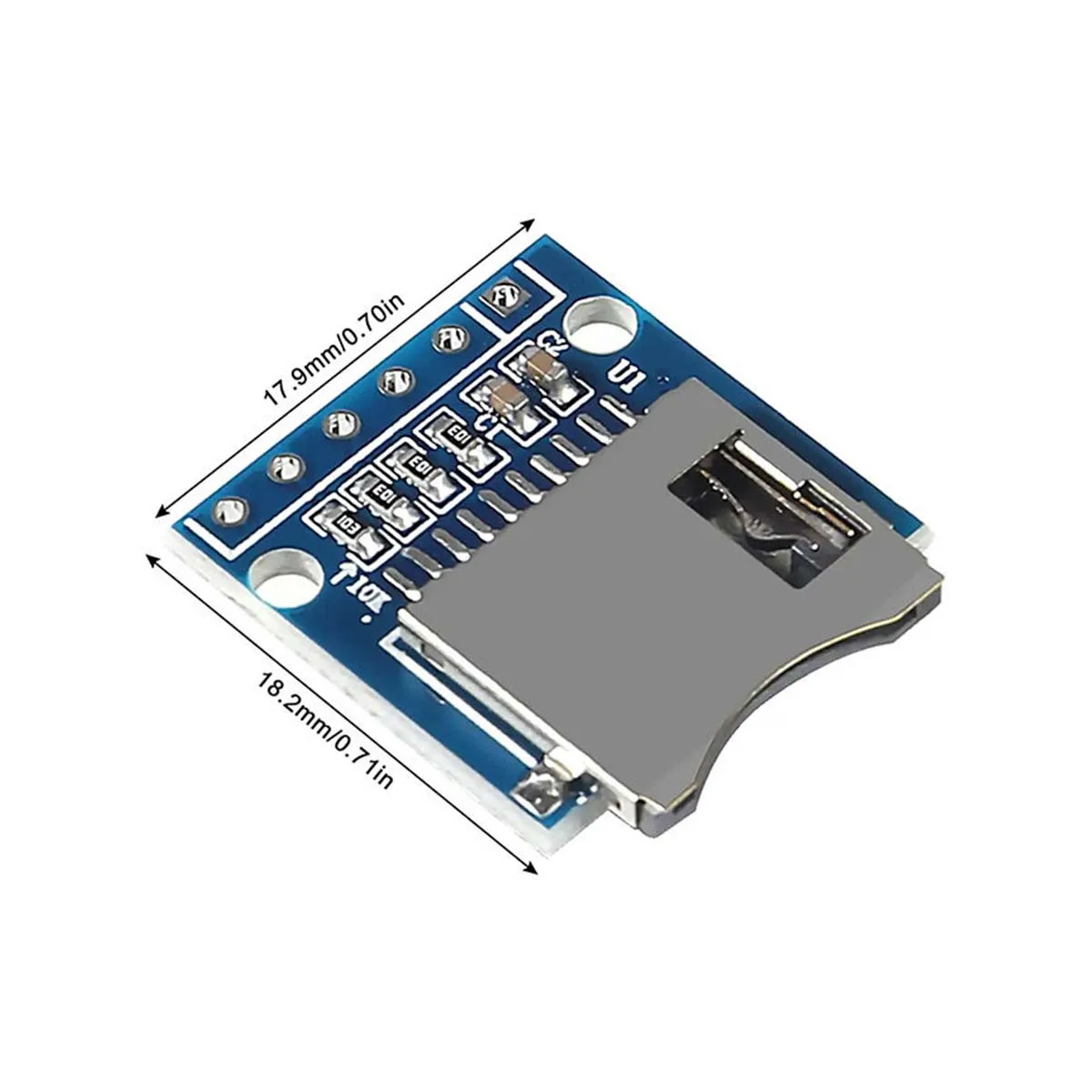 2/6Pcs Mini SD Card Module SD Card Adapter Board Micro SD Card Adapter Board Module 6-pin SPI Interface Compatible