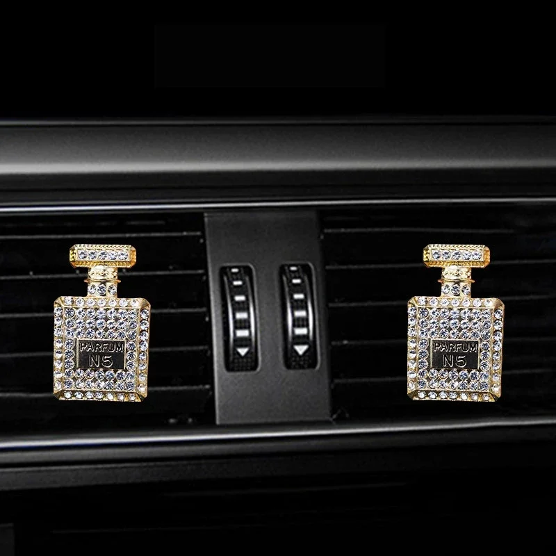 ترصيع حفر المياه زجاجة عطر سيارة منفذ تكييف الهواء العطور سيارة العطور اكسسوارات السيارات الداخلية عطر السيارة