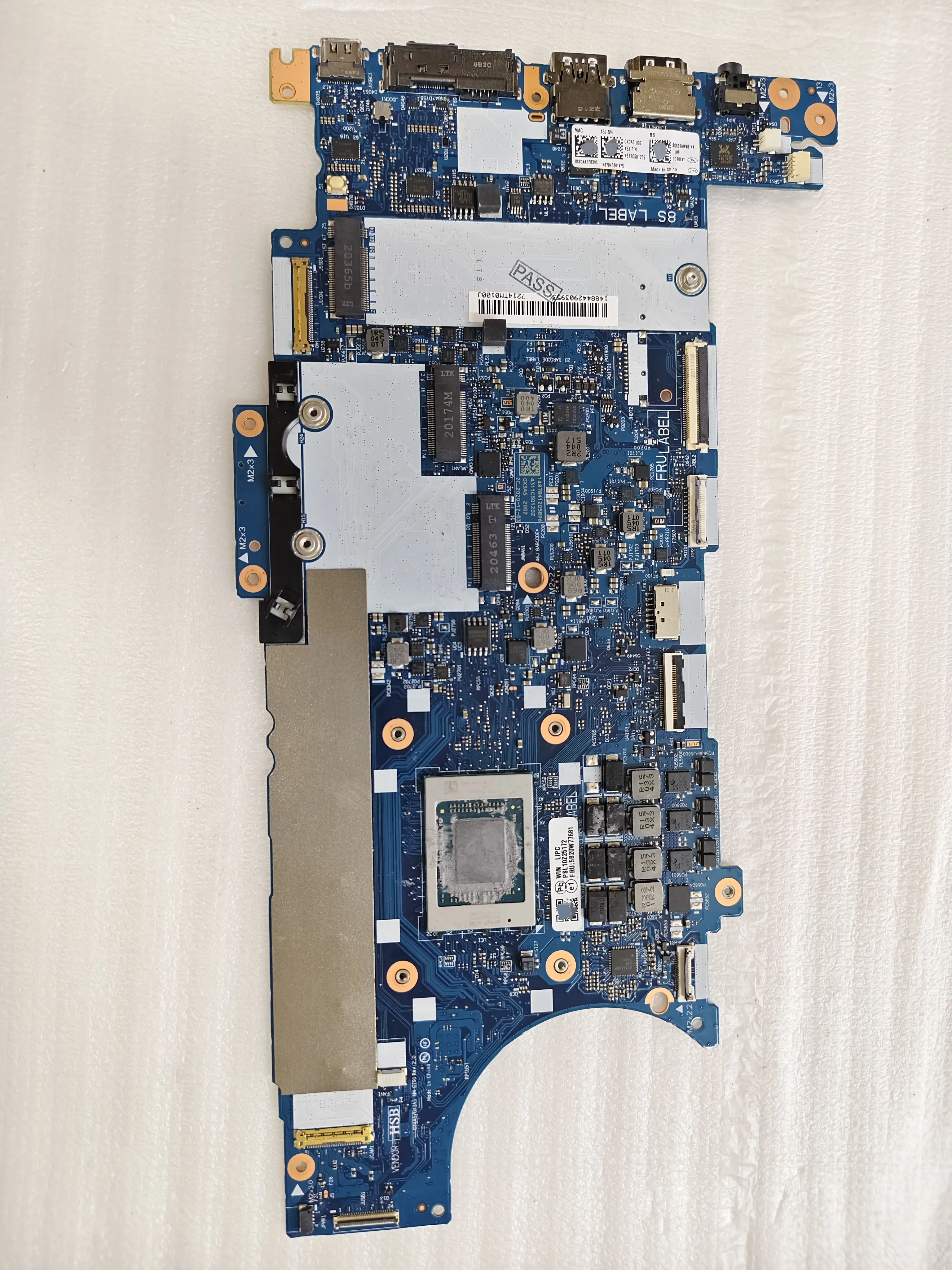 

Б/у материнская плата NM-C791 для ноутбуков Lenovo ThinkPad X13 T14s, с процессором R5_PRO4650U и ОЗУ 16 ГБ, 100% протестирована, исправна.