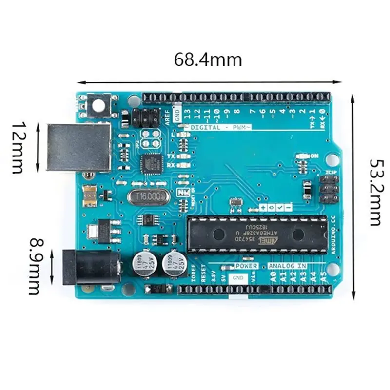 A97I-Atmega328p Microcontroller Expansion Module For Arduino Uno