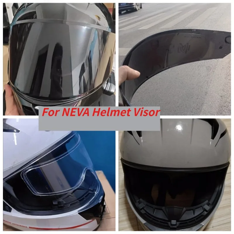 Suitable For NEVA Full Face Helmet Visor Replacement Lens With Full Helmet Base UV Protection Shield Accessories
