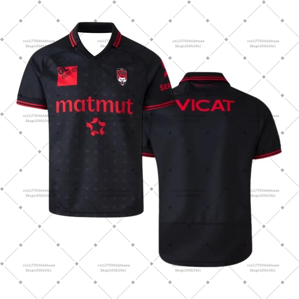 2026/27 New TOP 14 Unisex Outdoor Sports LOU Fans T-Shirt Lyon Men Training Breathable Quick-dry Family Match Home Rugby Jersey