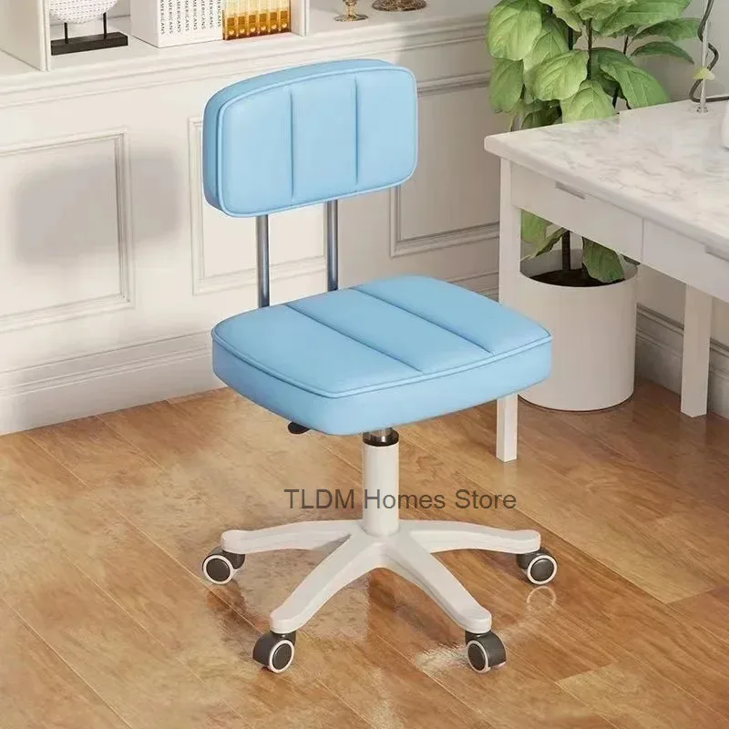 Sillas de peluquero profesionales simples, Silla giratoria con ruedas de estilo, Silla de belleza para exteriores, equipo de barbero MQ50BC