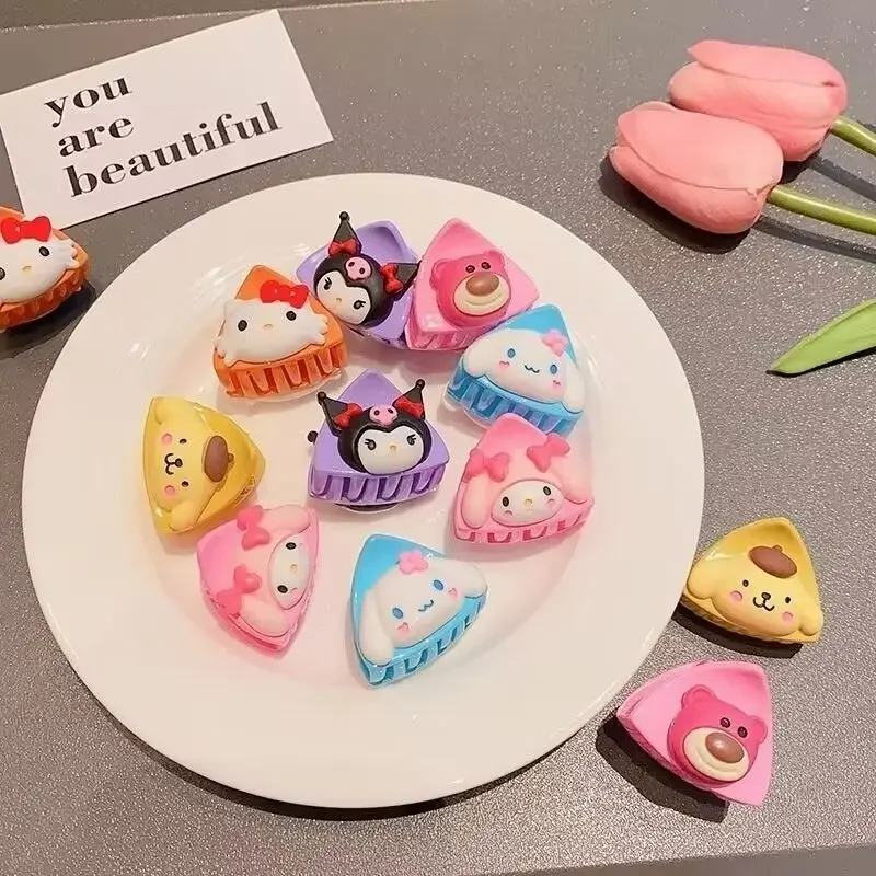Kawaii Cartoon Cartoon Charaktere Sanrio Kuromi Kinder Cartoon Katzenohren kleine Halteklammer süße Baby Bang Clip Haarschmuck