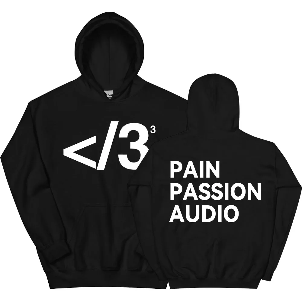 

Destroy Lonely PAIN PASSION AUDIO Hoodies Letter Graphic Printing Pullovers for Male Long Sleeve Winter Hooded Sweatshirts Mens