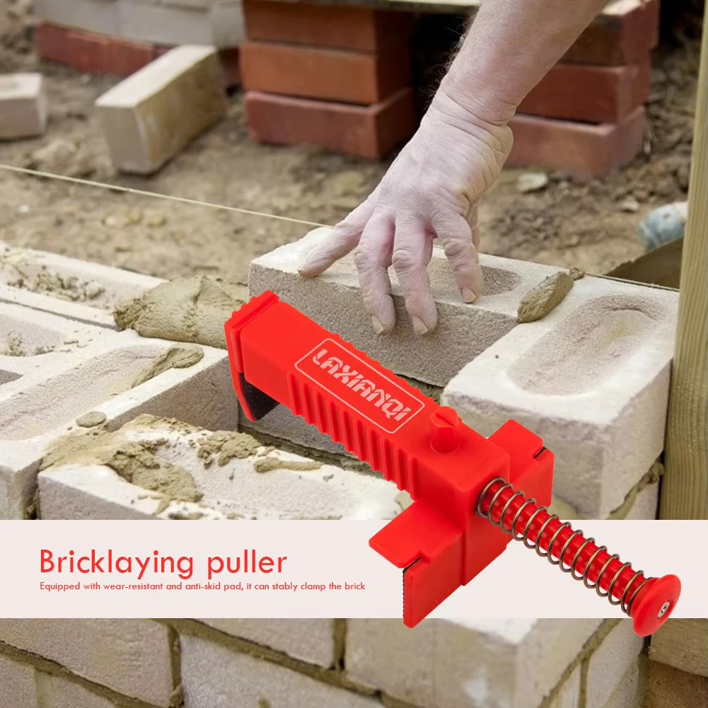 2pcs New Brick Liner Runner, Leveling Measuring Wire Drawer Tool Fixer, Brick Line Clips Puller Wire Clamp For Building Construc