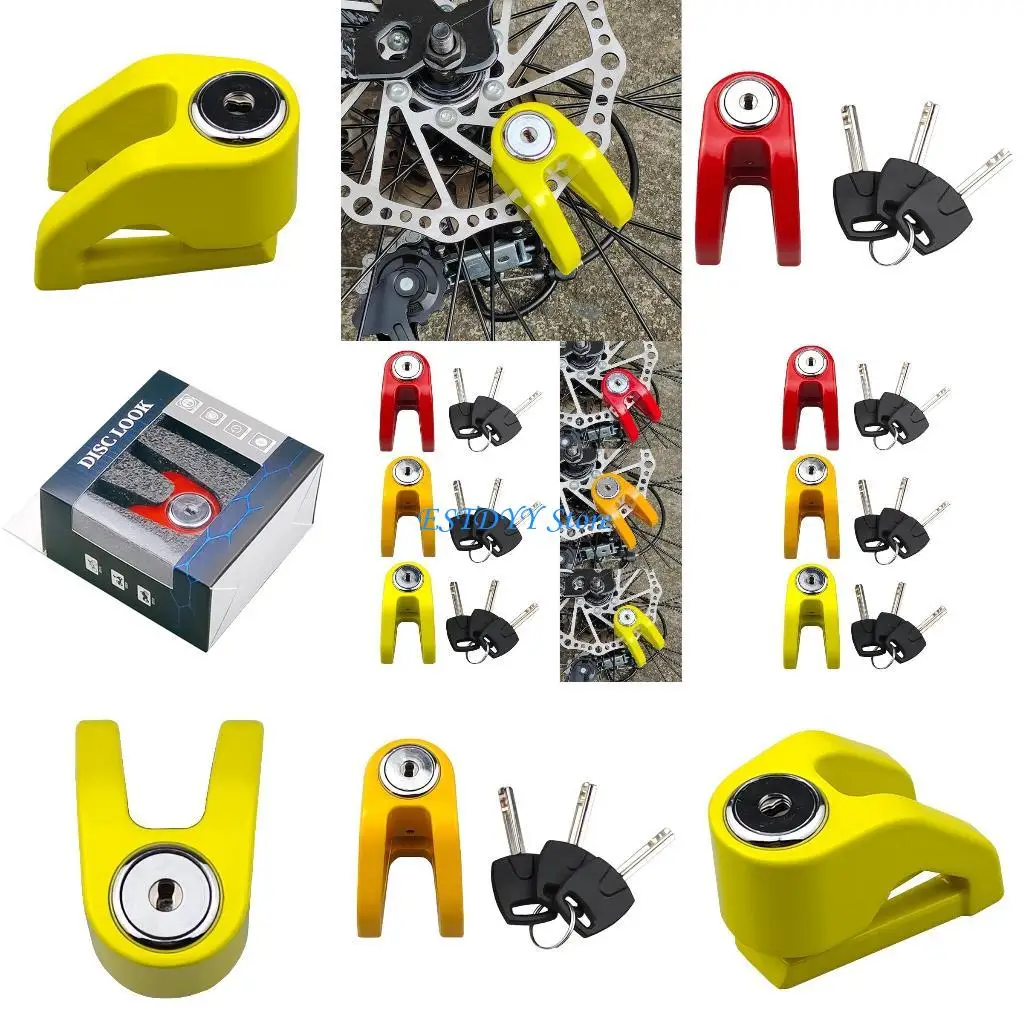 

G6DE Safety Disc Lock Motorcycle Bike Anti-Theft Wheel Disc Brake Lock Padlock Waterproof Lock for Motorcycle Bike Scooter